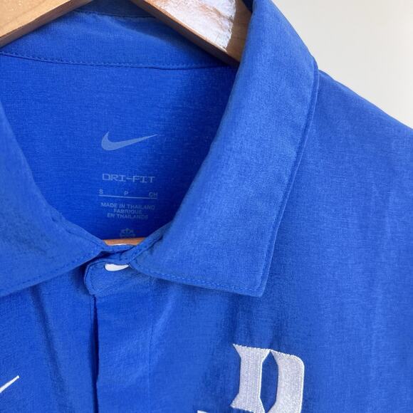 Nike Duke Blue Devils ON FIELD Dri-Fit Short Sleeve Pullover Blue Mens Sz Small - Picture 3 of 7